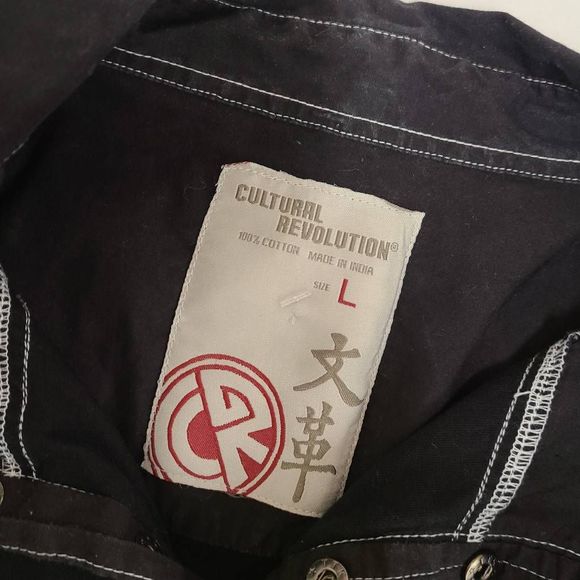 Men's Black Clutural Revolution Top size Large - Picture 5 of 7